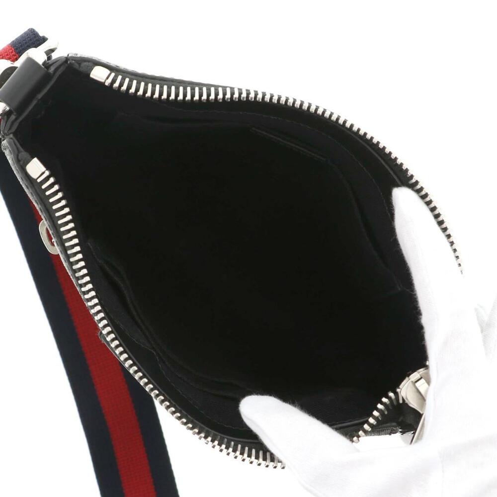 GUCCI GG Supreme Shoulder Bag Messenger Black AB - Picture 6 of 6
